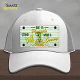 Be A Pineapple Novelty License Plate Hat Mesh / White