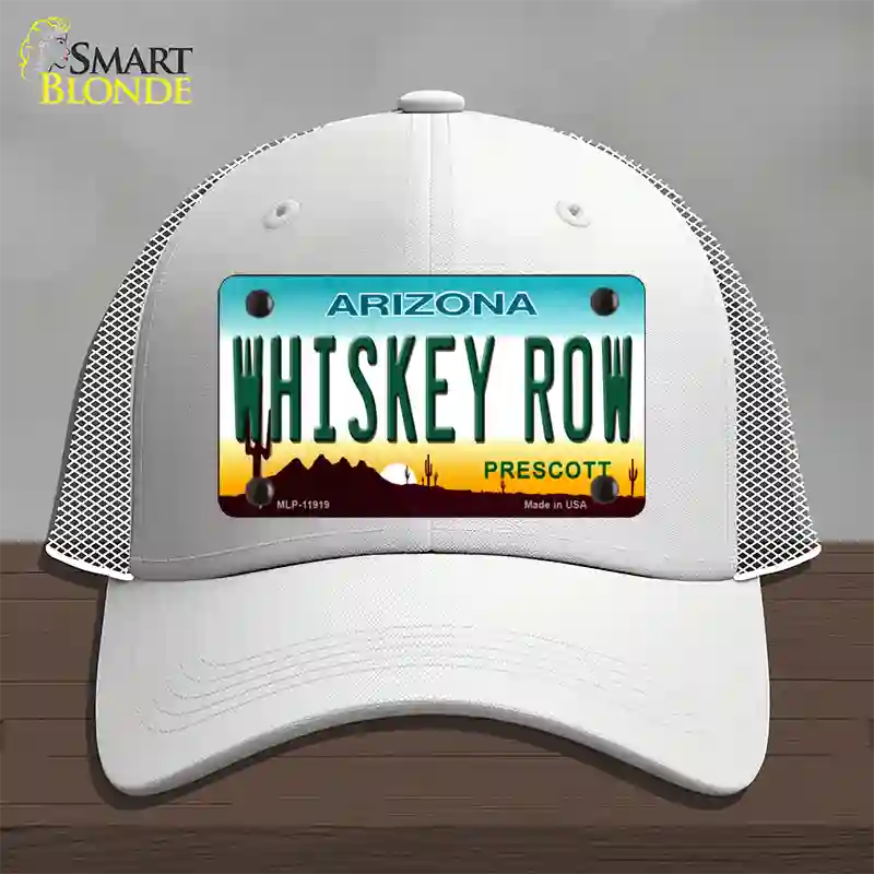 Whiskey Row Arizona Novelty License Plate Hat Mesh / White