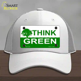 Think Green Novelty License Plate Hat Mesh / White