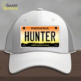 Hunter Indiana Novelty License Plate Hat Mesh / White