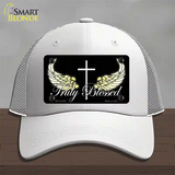 Truly Blessed Novelty License Plate Hat Mesh / White