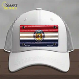 Missouri Corrugated Flag Novelty License Plate Hat Mesh / White