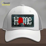 Alaska Home State Outline Novelty License Plate Hat Mesh / White