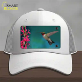 Humming Bird Novelty License Plate Hat Mesh / White