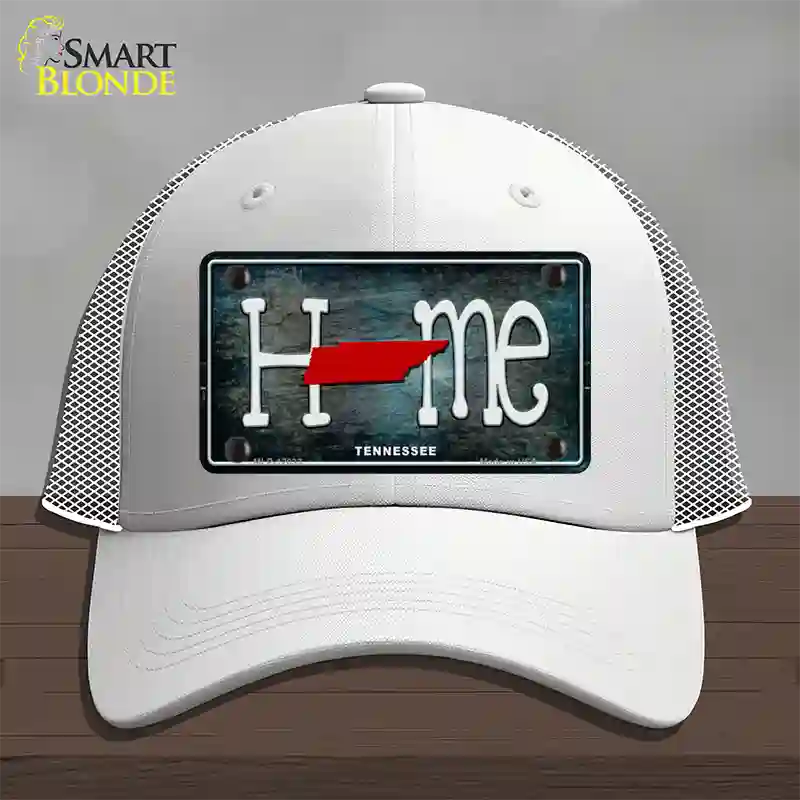 Tennessee Home State Outline Novelty License Plate Hat Mesh / White