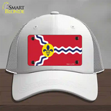 St. Louis State Flag Missouri Novelty License Plate Hat Mesh / White