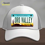 Oro Valley Arizona Novelty License Plate Hat Mesh / White