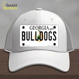 Georgia Bulldogs Novelty License Plate Hat Mesh / White