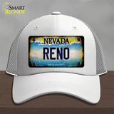 Nevada Reno Novelty License Plate Hat Mesh / White