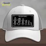 The Ass Family Novelty License Plate Hat Mesh / White