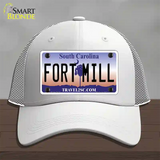 Fort Mill South Carolina Novelty License Plate Hat Mesh / White