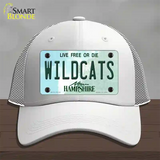 Wildcats New Hampshire Novelty License Plate Hat Mesh / White