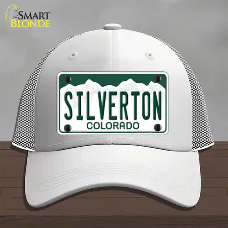 Silverton Colorado Novelty License Plate Hat Mesh / White