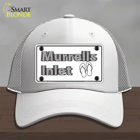 Murrells Inlet SC Novelty License Plate Hat Mesh / White