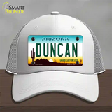 Duncan Arizona Novelty License Plate Hat Mesh / White