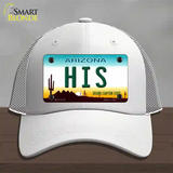 His Arizona Novelty License Plate Hat Mesh / White