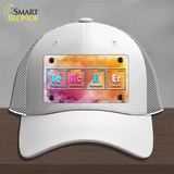 Teacher Periodic Table Novelty License Plate Hat Mesh / White