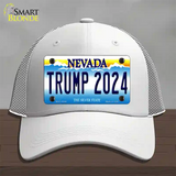 Trump 2024 Nevada Novelty License Plate Hat Mesh / White