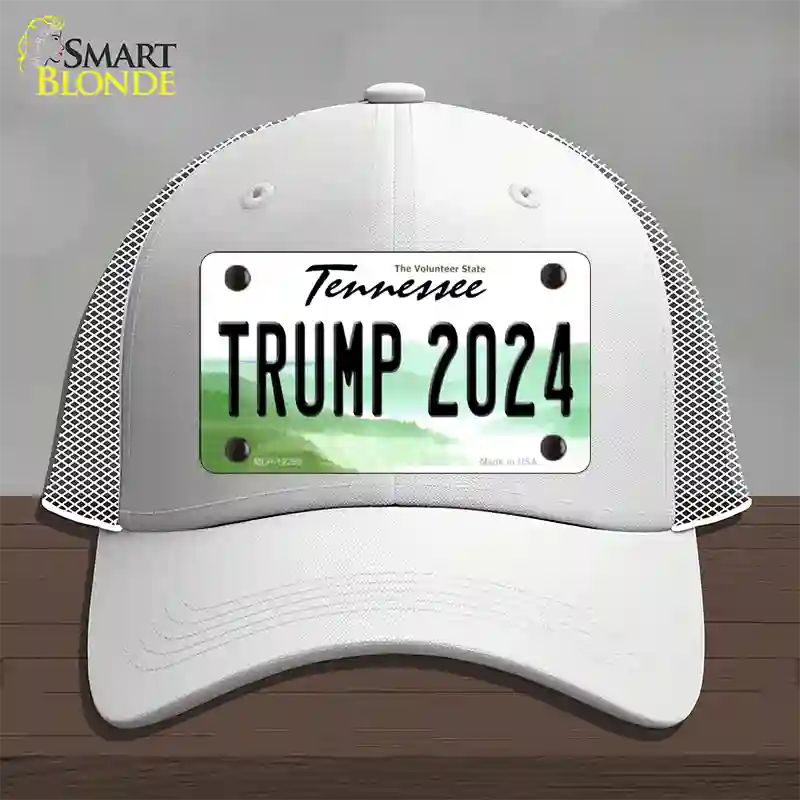 Trump 2024 Tennessee Novelty License Plate Hat Mesh / White