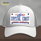 North Carolina Crystal Coast Novelty License Plate Hat Mesh / White