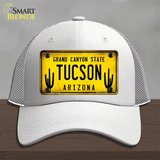 Arizona Tucson Novelty License Plate Hat Mesh / White