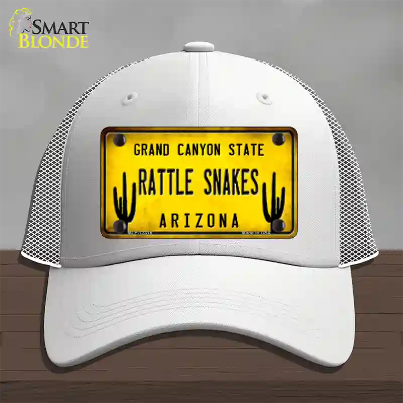 Arizona Rattle Snakes Novelty License Plate Hat Mesh / White