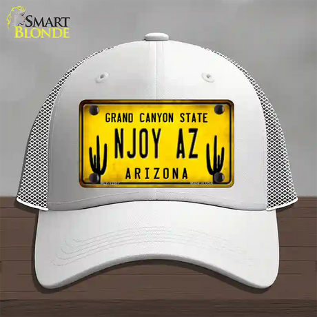 Arizona NJOY AZ Novelty License Plate Hat Mesh / White