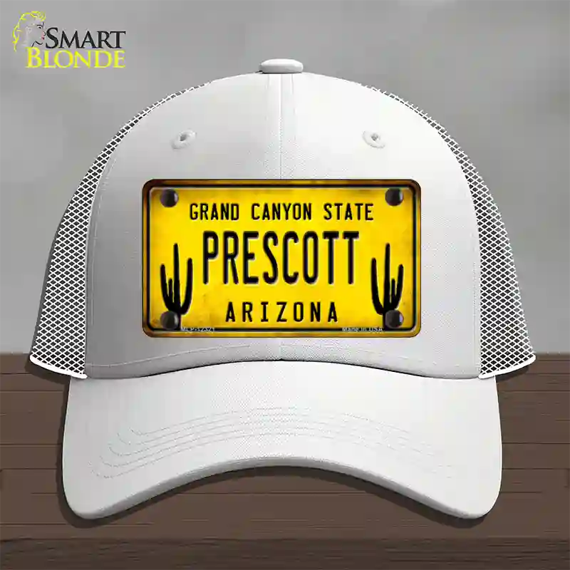 Arizona Prescott Novelty License Plate Hat Mesh / White