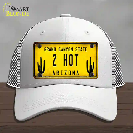 Arizona 2 Hot Novelty License Plate Hat Mesh / White