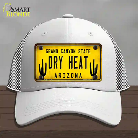 Arizona Dry Heat Novelty License Plate Hat Mesh / White