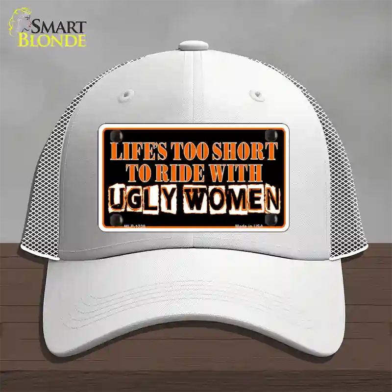 Lifes Too Short Novelty License Plate Hat Mesh / White