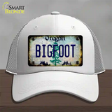 Bigfoot Oregon Novelty License Plate Hat Mesh / White