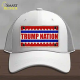 Trump Nation Novelty License Plate Hat Mesh / White