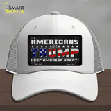 Americans For Trump Novelty License Plate Hat Mesh / White