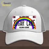 Sugar Cane Hawaii Novelty License Plate Hat Mesh / White