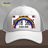 North Shore Hawaii Novelty License Plate Hat Mesh / White