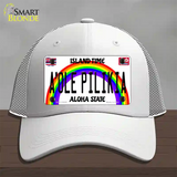 A Ole Pilikia Hawaii Novelty License Plate Hat Mesh / White