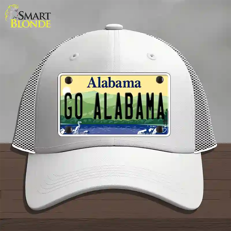 Go Alabama Novelty License Plate Hat Mesh / White