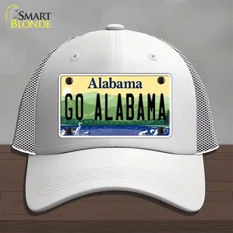 Go Alabama Novelty License Plate Hat Mesh / White