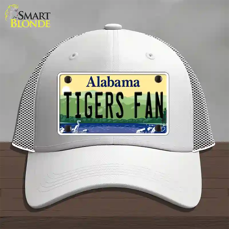 Tigers Fan Novelty License Plate Hat Mesh / White