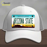 Arizona State Novelty License Plate Hat Mesh / White