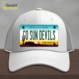 Go Sun Devils Novelty License Plate Hat Mesh / White