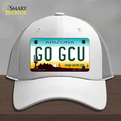 Go Grand Canyon Univ Novelty License Plate Hat Mesh / White