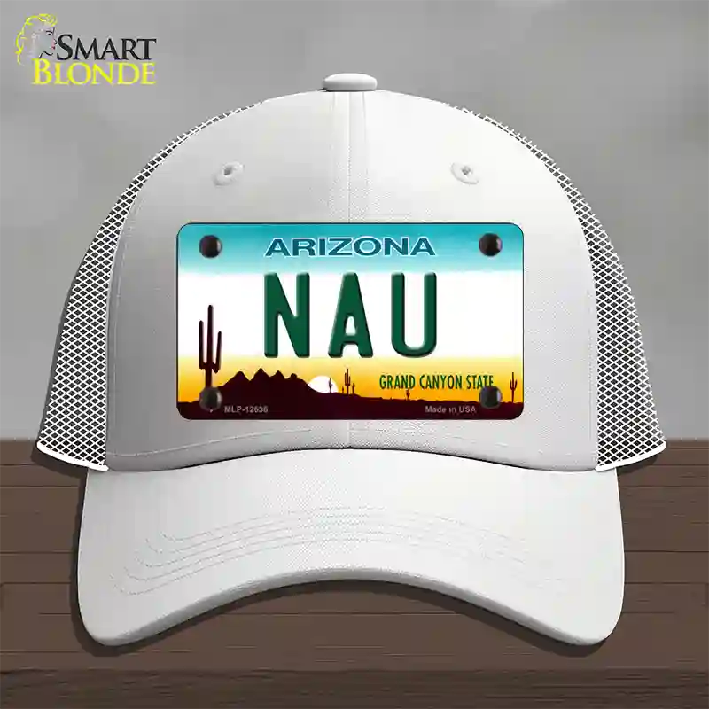 Northern Arizona Univ Novelty License Plate Hat Mesh / White