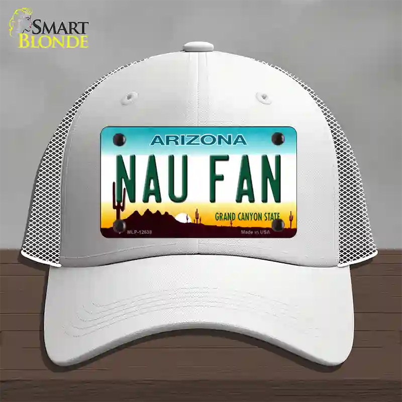 Northern Arizona Univ Fan Novelty License Plate Hat Mesh / White