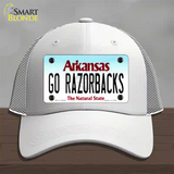 Go Razorbacks Novelty License Plate Hat Mesh / White