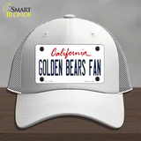 Golden Bears Fan Novelty License Plate Hat Mesh / White