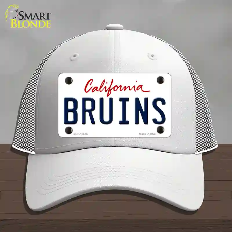 Bruins Novelty License Plate Hat Mesh / White