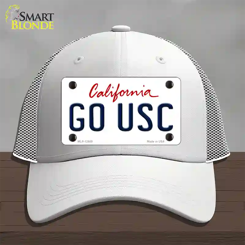 Go USC Novelty License Plate Hat Mesh / White