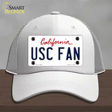 USC Fan Novelty License Plate Hat Mesh / White